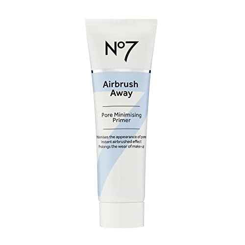 No7 Airbrush Away Pore Minimizing Facial Primer - Lightweight, Matte Primer & Pore Minimizer for Face - Makeup for Oily Skin (30ml)