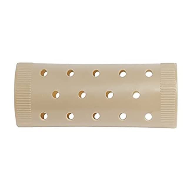 Diane Jumbo Hair Rollers - Beige - 12 Pack, No Pins Needed