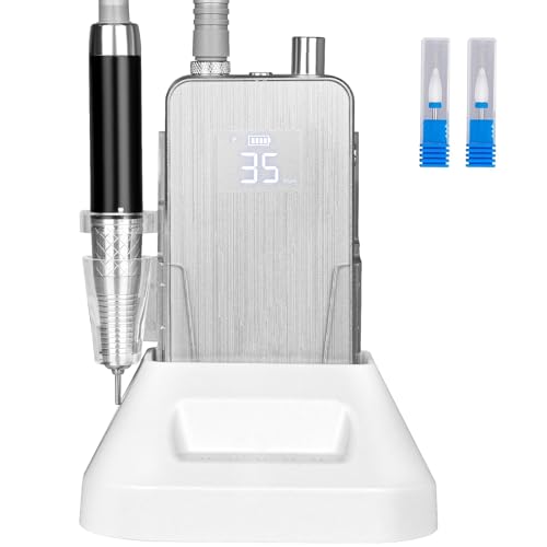 Professional Brushless Nail Drill 35000RPM Cordless Rechargeable