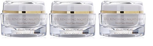 VIVO Per Lei Dead Sea Night Cream - Anti Aging Night Cream for Face - 1.7 Fl.Oz - Moisturizing Night Cream with Shea Butter - Night Facial Cream for Youthful Skin - Pack of 3