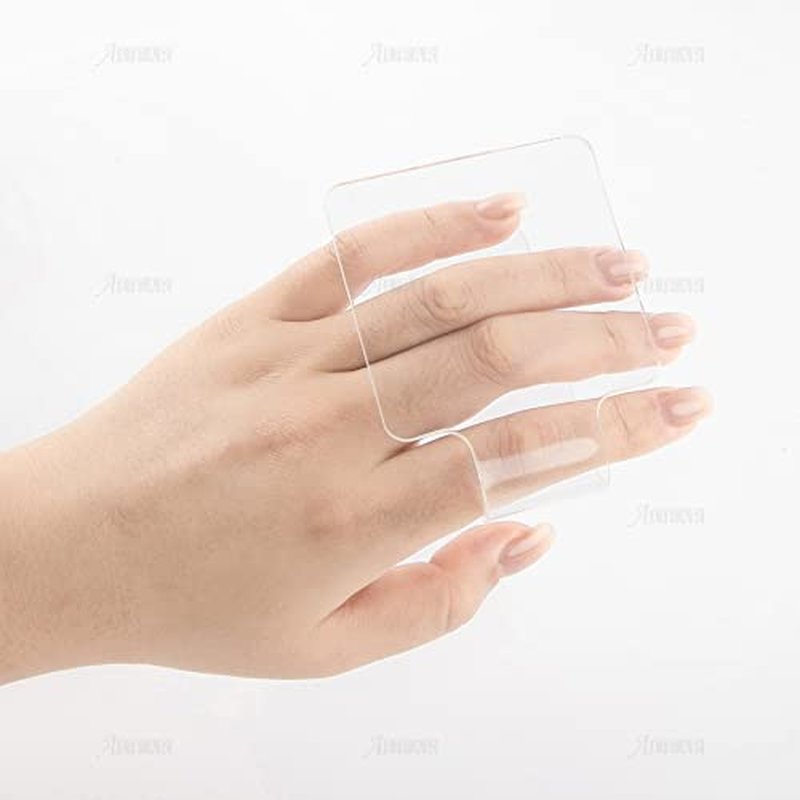 AUEAR 3 Pack Acrylic Makeup Mixing Trays for Nail Art & Foundation