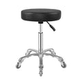 Adjustable Rolling Stool with Wheels, Heavy Duty Hydraulic Swivel Chair