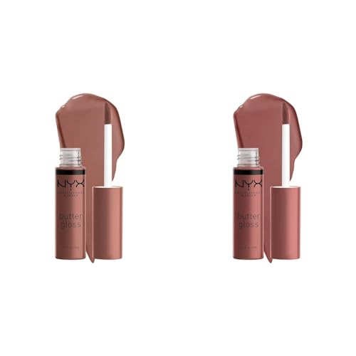 NYX Butter Gloss Brown Sugar Lip Gloss Duo - Butterscotch & Spiked Toffee