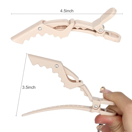 Ondder 24 Pack Alligator Hair Clips - Professional Salon Styling
