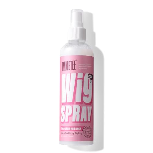 immetee Leave-In Conditioner Spray for Human Wigs, 8.4 fl oz