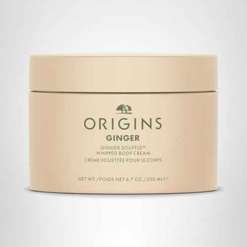 Origins Ginger Souffle Whipped Body Cream | Body Butter For Dry Skin | With Ginger, 6.7 Fl Oz