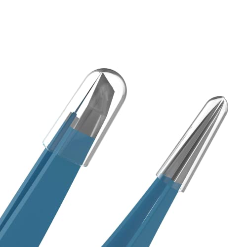 Tweezer Guru Precision Eyebrow Tweezers Set of 2 - Stainless Steel