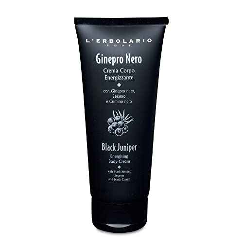 L¡¯Erbolario Energizing Body Cream ? Moisturizing Body Butter ? Replenishing and Nourishing Skin Care with Citrus, Woody Scent - Black Juniper ? 6.7 oz