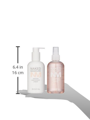 ZOYA Naked Manicure Healing and Hydrating Dry Skin Hand and Body System, Cream & Serum