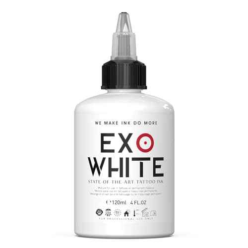 Xtreme EXO White Tattoo Ink 4OZ / 120ML High Pigment Load for Intense Coverage, Brilliant Highlights, Vegan, for Tattooists