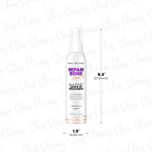 Marc Anthony Bond Repair Leave In Hair Conditioner Treatment for Dry & Damaged Hair, Repair Bond - Treatment & Deep Conditioning Moisturizer Reduces Breakage & Flyaways - Fights & Reduces Frizz