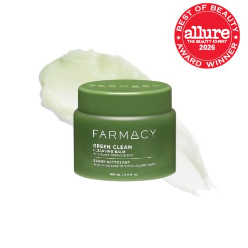 Farmacy Green Clean Reformulated 3.4oz Makeup Remover Balm & Oil - Hydrates & Melts Waterproof Makeup