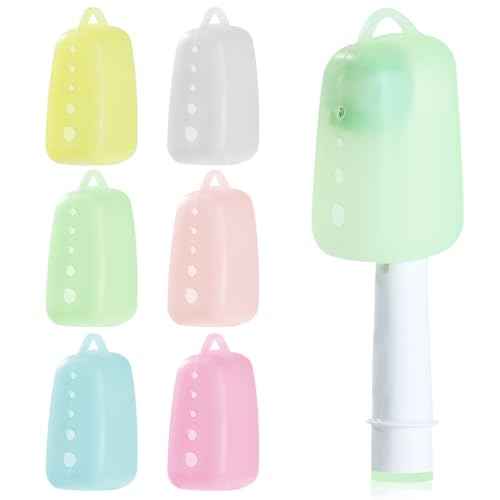 6 Packs Silicone Toothbrush Covers, Tooth Brush Cover Cap for Electric & Manual Toothbrushes, Toothbrush Travel Essentials
