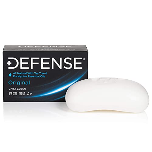 Defense Soap 12pk All Natural Tea Tree Bar Soap for Men | Made by Wrestlers with Tea Tree Oil & Eucalyptus Oil to Promote Healthy Skin