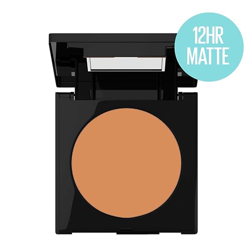 Maybelline Fit Me Matte + Poreless Pressed Face Powder Makeup & Setting Powder, Toffee, 1 Count