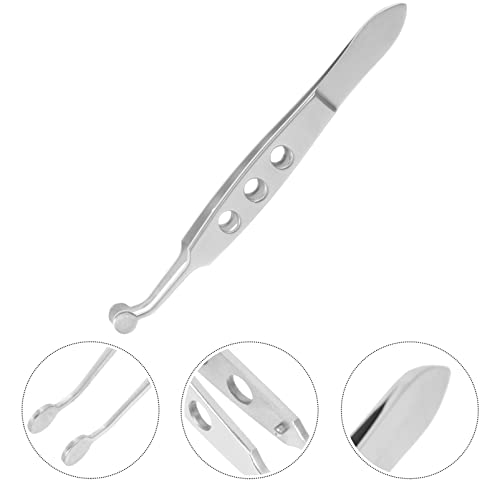 iplusmile Meibomian Gland Expressor Tweezers Stainless Steel Eyelid Massage Tool for Dry Eye Relief with Precision Tip 4.13 Inch Eye Gland Treatment Instrument