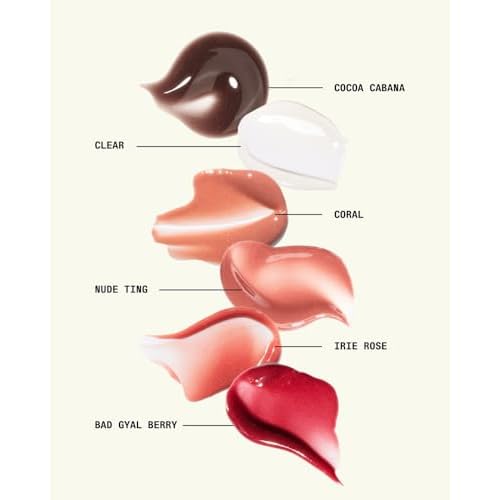 Cay Skin Isle Lip Balm SPF 30 ? High Shine, Hydrating + Sheer Lip Gloss in Vanilla Brown Sugar Flavor ? Formulated with Natural Ingredients for All Skin Tones ? 3-Pack, Coral, 1.05 oz