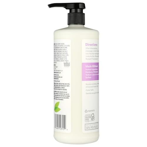 365 by Whole Foods Market, Moisture & Shine Conditioner with Hemp Seed & Argan Oil, Lavender Scent, 32 Fl Oz