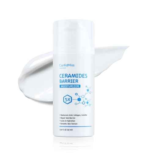 5X Ceramide Barrier Moisturizer Face Cream, With Ceramide Hyaluronic Acid Centella Collagen Hydration Relief Redness Reducing Ultra Repair Cream for All Skin Type Sensitive Skin 1PC