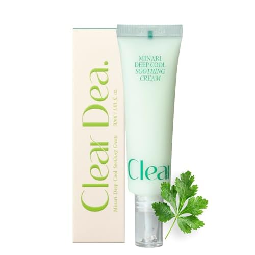 Minari Cool Soothing Cream for face ? K-Beauty Hydrating & Moisturizer with Korean Water Parsley, 30ml/1.01oz
