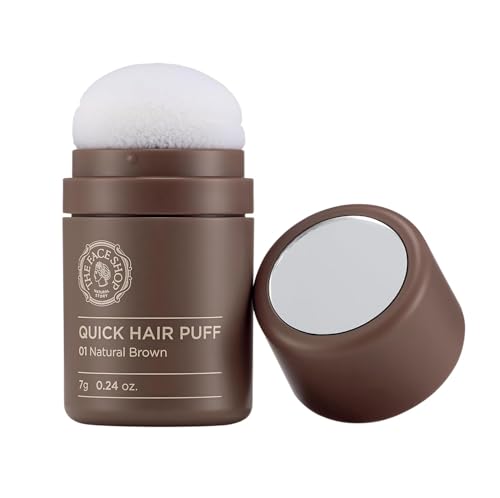 The Face Shop Quick Hair Puff - Natural Brown Hair Color Concealer