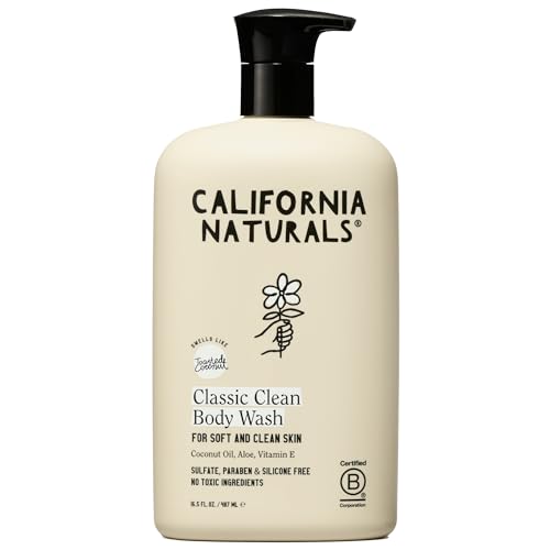 California Naturals Coconut Body Wash | Moisturizing Gel for All Skin Types