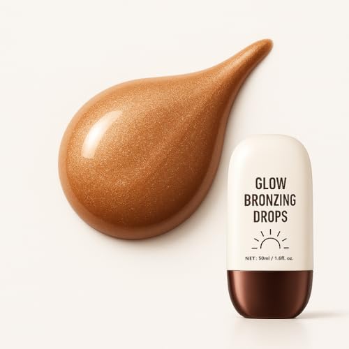 Bronzing Body Highlighter Drops - Liquid Illuminator for Face & Body