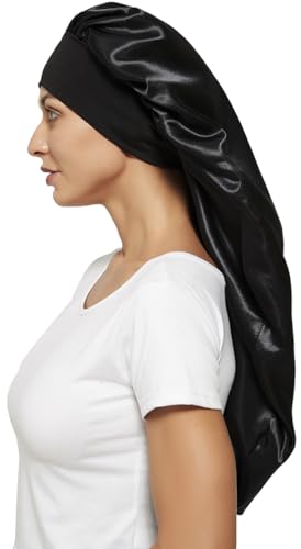 Silk Satin Bonnet for Women - 2 Pack Sleep Cap