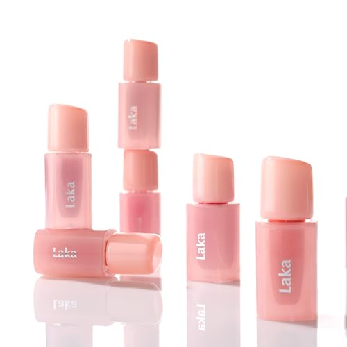 Laka Popping Balloon Lip Stain, 4.5g/0.15oz, Glossy Plumping Tint, Moisturizing, Non-Sticky Texture for All-Day Hydration, K-Beauty? (#510 Breezy)