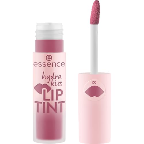 Essence Hydra Kiss Lip Tint - Non-Drying Lip Stain 02 Vintage Rose, Vegan & Cruelty-Free