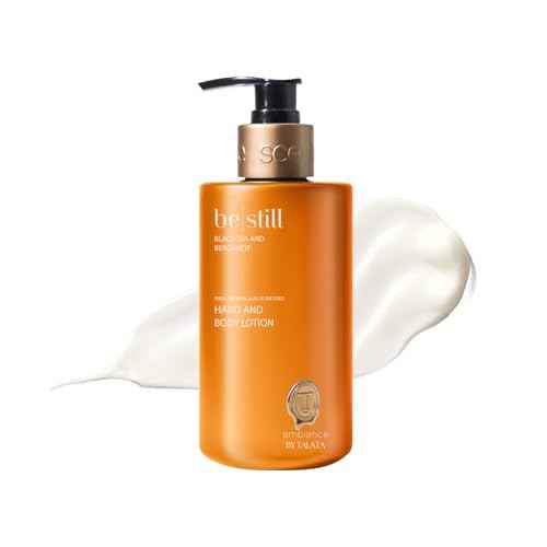 Hand and Body Lotion - Plant-Based, Enriched with Baobab Oil, Shea Butter, Aloe Vera - 4 Scent Variations - 10 Fl Oz (10 Fl Oz, Black Tea & Bergamot - BE Still)