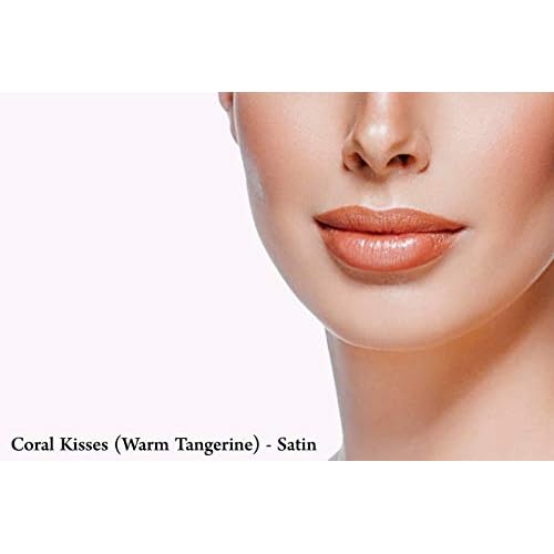 Mom's Secret Natural Lipstick, Organic, Vegan, Gluten Free, Cruelty Free, Made in the USA, 0.12 oz. (Coral Kisses)