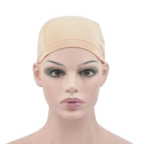 Bamboo Fiber Wig Cap - 2 Pack Elastic Breathable Liner
