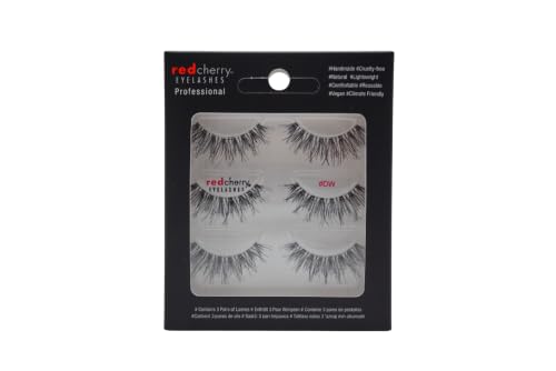 Red Cherry #DW False Eyelashes - 3 Pairs Pack