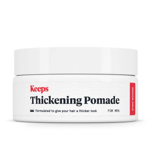 Keeps Thickening Pomade for Men | Matte Finish, Medium Hold, 3 Oz