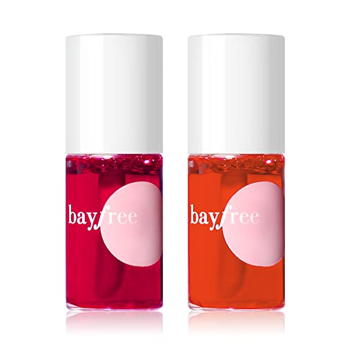 bayfree Radiant Finish, Hydrating, Creamy, Lightweight & Blendable Mulit Glow Balm & Long Lasting Waterproof Lip Tint Stain Set