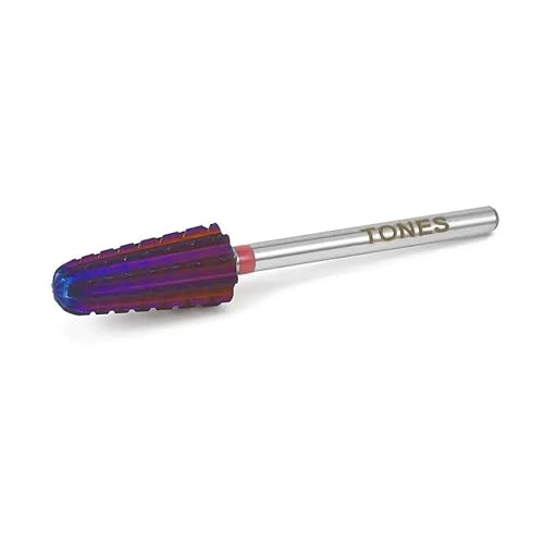Tones Nail Drill Bit Volcano Bit 2-Way - 3XC Volcano Sanding Shaft for Electric File - Remove Acrylic & Gel - Manicure, Nail Art