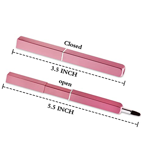 Retractable Lip Brush Applicator - Portable Lipstick Brush Tool