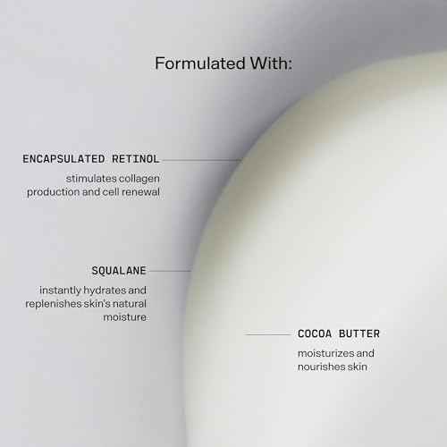 Versed Press Restart Retinol Body Lotion - Cocoa Butter + Squalane Moisturizer for Dry Skin - Firming Body Retinol to Smooth Texture & Brighten Skin - Body Breakout Treatment (8 oz)