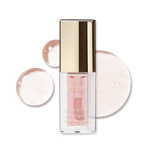 Jouer Essential Hydrating Lip Oil ? Natural Shine - 99% Plant-Derived Ingredients - Fragrance Free - Non-Sticky - Nourishes Dry Lips - Paraben, Gluten & Cruelty Free - Vegan Friendly