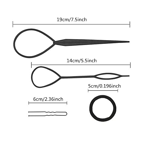 Foam Hair Bun Maker Set with French Twist Clip & Pins
