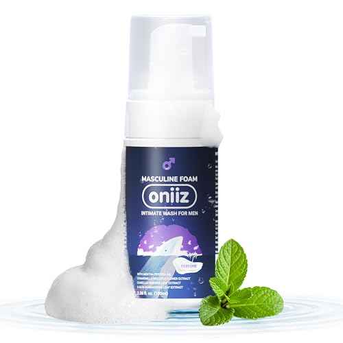 Masculine Foam Perfume Intimate Wash for Men, Triple-Barrier Intimate Defense - Prevents Odor & Itching, Natural Ingredients, pH Balance - Sweet & Alluring Aroma 3.38 fl. oz