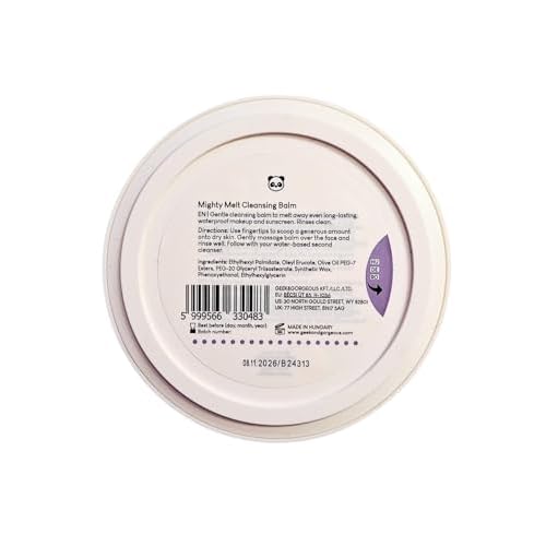 Geek & Gorgeous ? Mighty Melt Cleansing Balm ? Removes Waterproof Makeup & Sunscreen ? Gentle for All Skin Types ? 3.31 oz