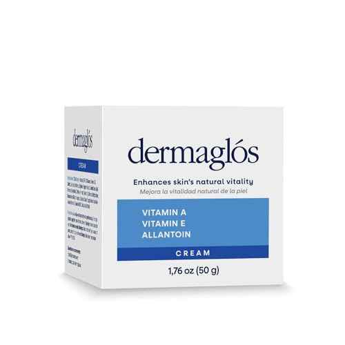 Dermaglos 2-pack Moisturizing Cream | Vitamin A (Retinoids), Vitamin E & Allantoin | Moisturizer for Wrinkles, Stretch Mark Prevention, Tattoo Aftercare, Scar cream, Anti-Aging | 1,76 oz