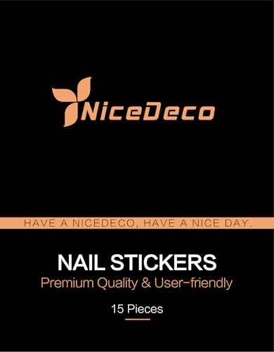 Nicedeco 15 Sheets Christmas Nail Art Stickers Decals Self-Adhesive Nail Supplies Nail Art Design Decoration 005