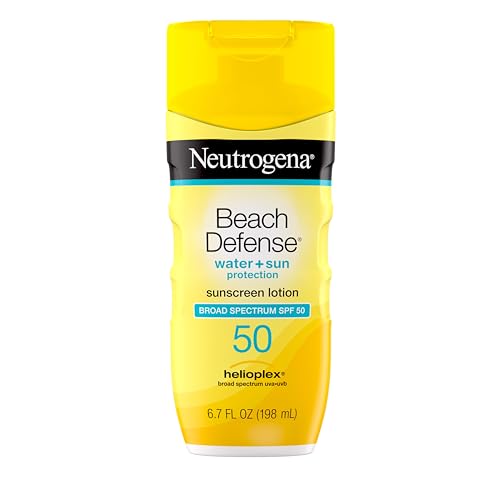 Neutrogena Beach Defense Sunscreen Lotion SPF 50 - 6.7 Fl Oz - Water-Resistant, Broad Spectrum Sun Protection