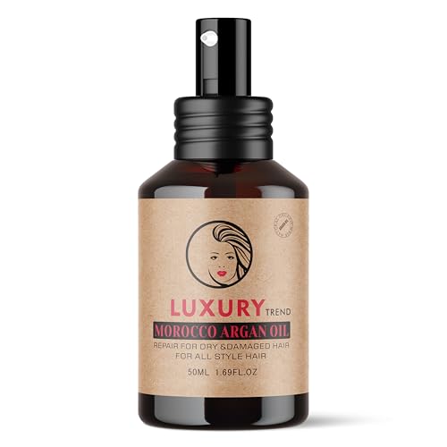 Pure Moroccan Argan Oil for Silky, Frizz-Free Hair - 1.69 Oz