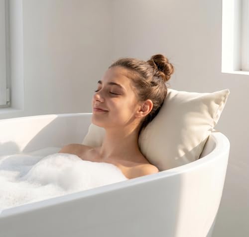 Luxury Bathtub Pillow with Neck & Back Support
