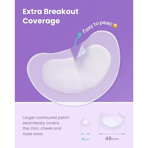 GLAM UP Spotless Patch - Hydrocolloid Spot Patch for Wide Acne area, Cheek, Body, Blackhead Cruelty Free and Vegan Friendly (12 Count)