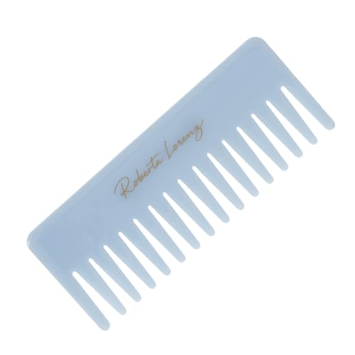 Roberta Lorenz Luxury Powder Blue Wide Tooth Comb - 5.9 Inch